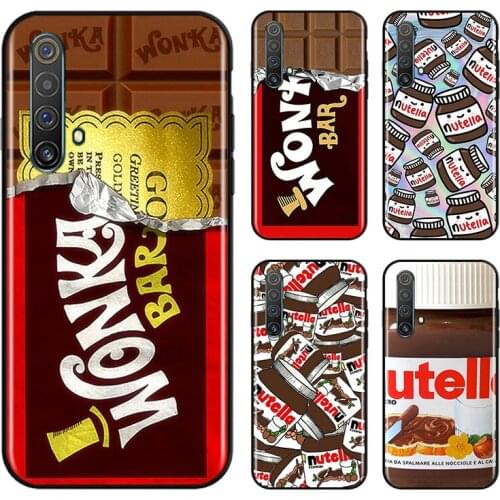 Chocolate Peanut Butter For OPPO Find X3 X2 K5 K3 R17 R15 R9S F19 F15 F11 F9 F7 F5 Neo lite Pro Black Soft Phone Case