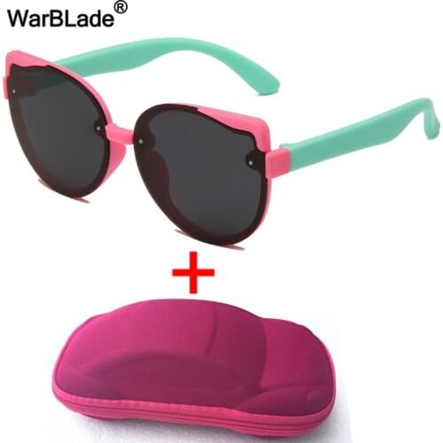 WarBlade New Polarized Kids Sunglasses Children Retro Cat Eyes Sun Glasses Boys Girls Baby Goggle Eyewear UV400 oculos de sol