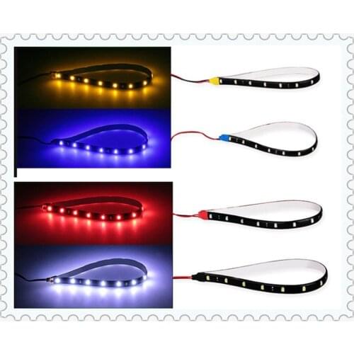 2 pieces of motorcycle car LED decorative light bar 30CM soft strip for KIA Avante Sonata Santafe i20 i30 8 Any Cars