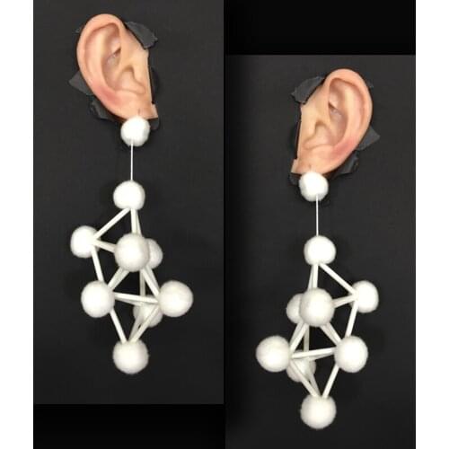 DARKNESS LAB Original Design Handmade Irregular Geometry Earrings for Girls Cool Fashion Darkly Minority Geometry Accessory