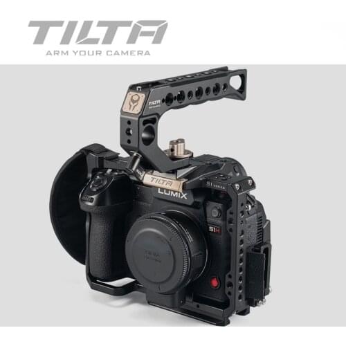 Tilta Black Camera Cage FOR PANASONIC S1H S1 S1R camera TA-T38-A-B DSLR Rig S1H rig top handle side focus handle dslr 6k film
