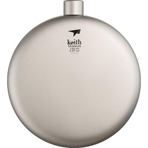 Outdoor Wine Bottle Ultralight Titanium Flask Flagon Travel Whisky Pot Portable Mini Kettle Camping Hiking Drinkware with funnel