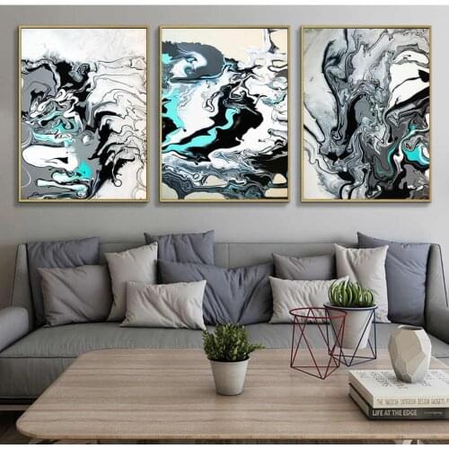 3pcs abstract art Wave diamond painting stickers diamond art full drill square 3d Cross Stitch diamond embroidery Mosaic decor