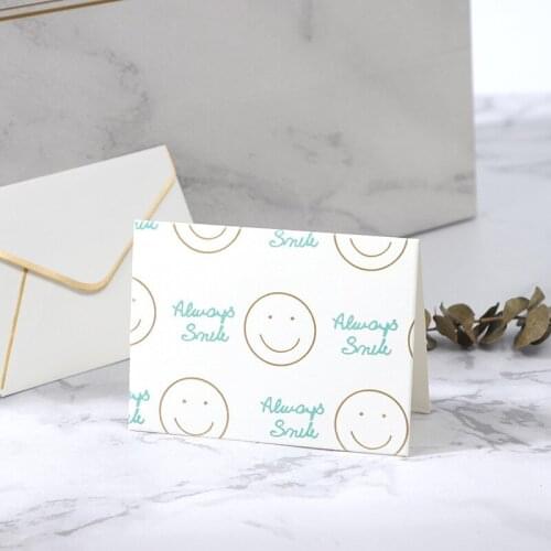 50pcs Kraft Handmade Message Card Colorful Paper Craft Gift Card Best Wish Flower Wedding Favor Party Supply