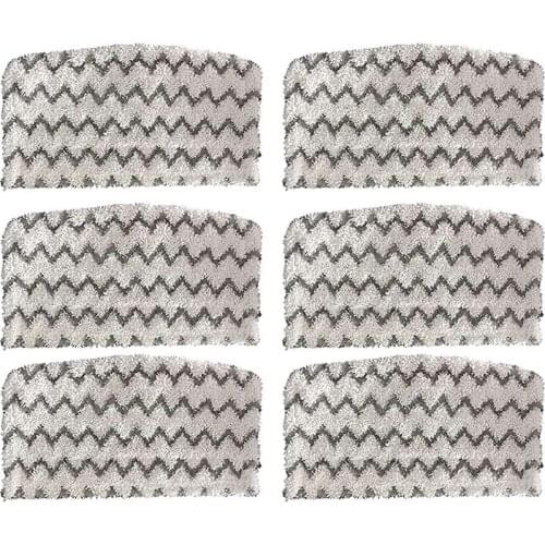 6 Pcs Dirt Grip Microfiber Pads Replacement for Shark Steam Mop S1000 S1000A Vacuum Cleaners