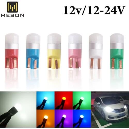 6Pcs T10 led W5W led 12-24V Truck Car Motor LED 3030 1SMD Dome Clearance Light License Number Plate Light Interior Reading Lamp