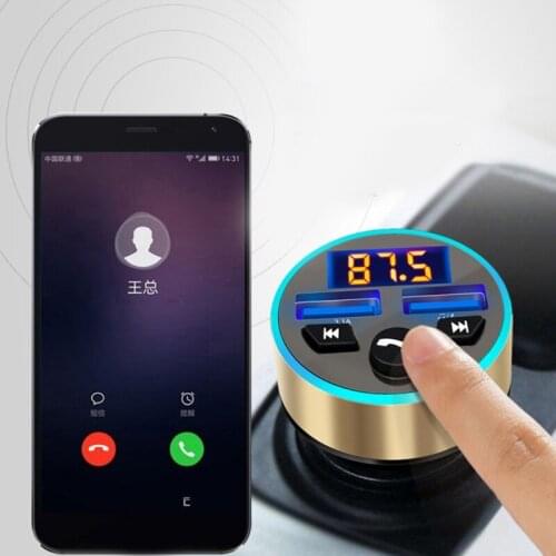 USB Car MP3 Player Charger for Phone Wireless Transmitter FM Dual USB Charger TF Card Music Handfree Car Kit