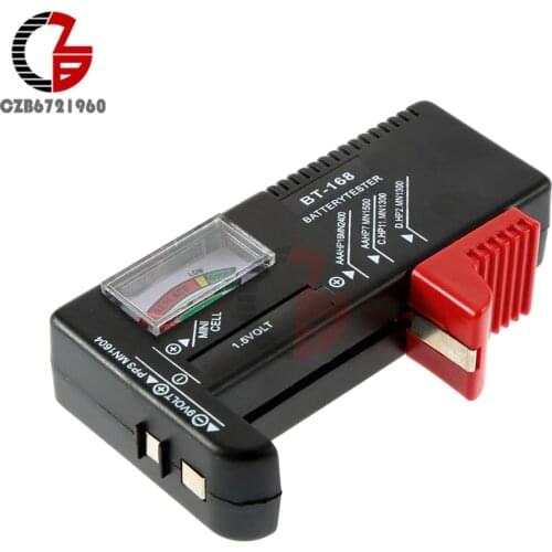 BT-168 C D 9V 1.5V AA AAA Battery Tester Universal Storage Battery Capacity Detector Voltage Meter Voltmeter BT168