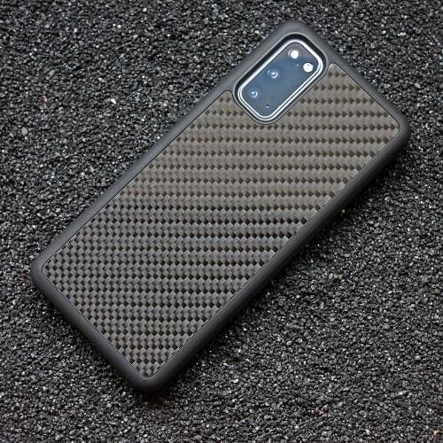 Real Carbon Fiber Case for Samsung Galaxy S20 Plus Mobile Phone Cover Business Luxurious TPU Silicone for Samsung S20 Ultra