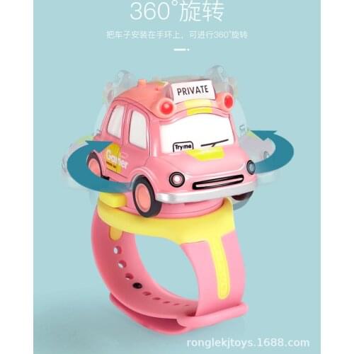 Childrens car model nimi watch alloy toy car Q version car bus interactive induction vibrato net red watch