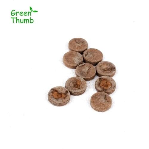 20pcs 25mm Nursery Block Peat Pellets for Garden Flowers Planting Green Thumb Seedling Soil Block for Seedling Cultivation