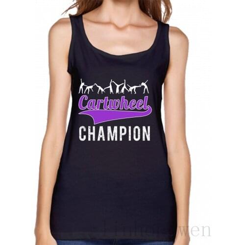 Cute Girls Gymnastics Cartwheel Championes Tank Top S-XXL Breathable Summer Designing Sexy Cute Clothing Tops Tees Vest