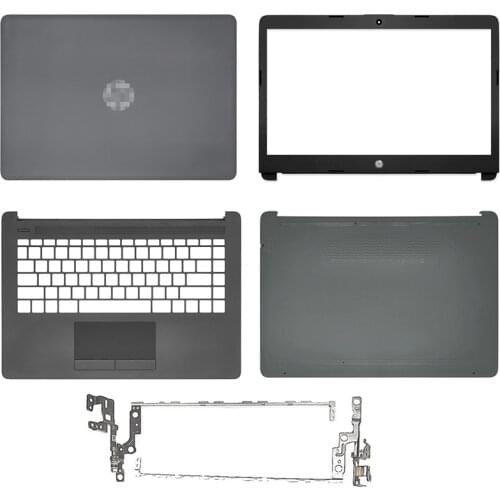 New For HP 14-DG 14-CM 14-CK 240 245 246 G7 Series LCD Back Cover Front Bezel Hinges Palmrst Bottom Case L44056-001 L23491-001
