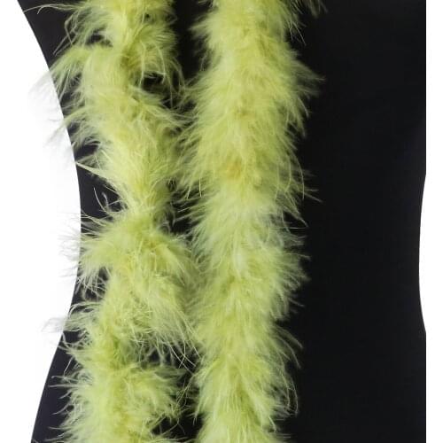 New 11 Gram Turkey Marabou feather Boas dyed 23 colors Natural Fluffy Turkey feather for crafts Wedding Clothing Shawl 2 meter