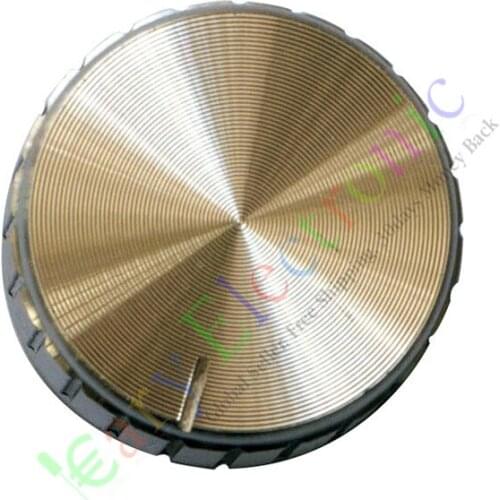 Wholesale and retail 100pc 30mm Pedal Top skirted Silver knob Guitar tube Amp JAZZ BASS audio DIY part free shipping