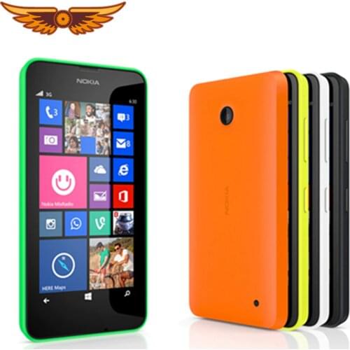 Original Unlocked Nokia Lumia 630 Cell Phone Windows OS Single sim cards 8GB Storage 5.0MP camera 4.5 IPS screen Free shipping