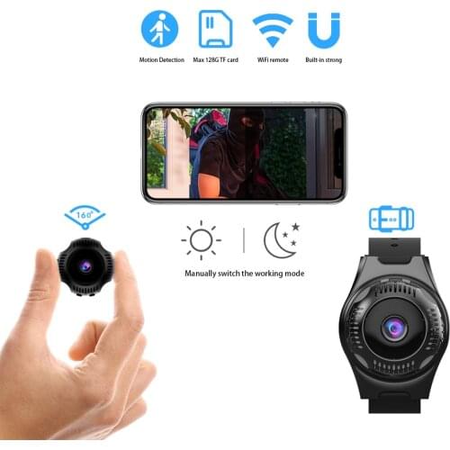 Fake Watch WiFi Camera Wide Angle View Camera Motion Detect 1080P Home Camera Security Mini Wireless Infrared Night Vision