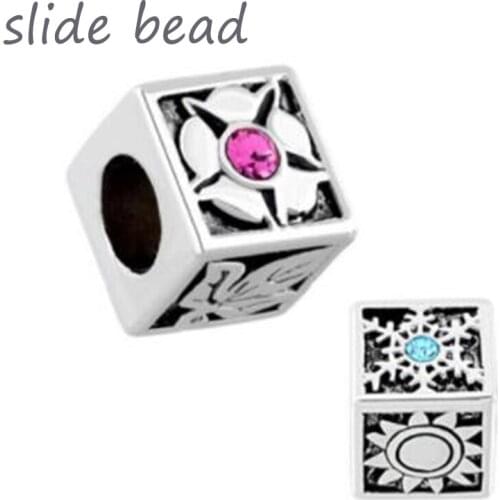 Fit Pandora charm bracelets Snowflake Symbol 4 Seasons Blooming Flower Defoliation Beads Charms Bracele Beads for jewelry making