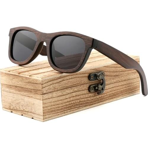 Handmade Natural Bamboo Wooden Sunglass Fashion Polarized Sunglasses for Men Womens Shade Sun Glasses Wood Oculos De Sol