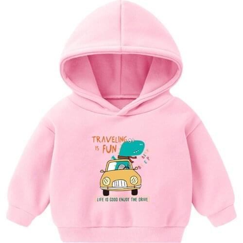 Car Print Sweater Toddler Boys Girls Sweatshirt Casual Hoodies Baby Winter Warm Long Sleeve Hooded Children Clothes Windbreaker