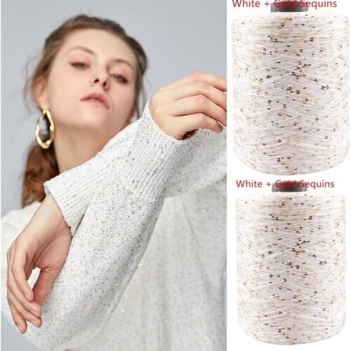 1000g/Ball 7000M Summer ice silk Mercerized yarn special Sequin yarn DIY hand woven Rag doll knitting wool blanket