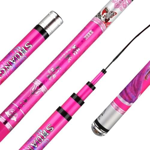 PinkTaiwan Fishing Rod 28-19 Tune Carp Fishing Rod Ultralight Superhard Fishing Rod Imported from Japan Carbon Fishing Rod
