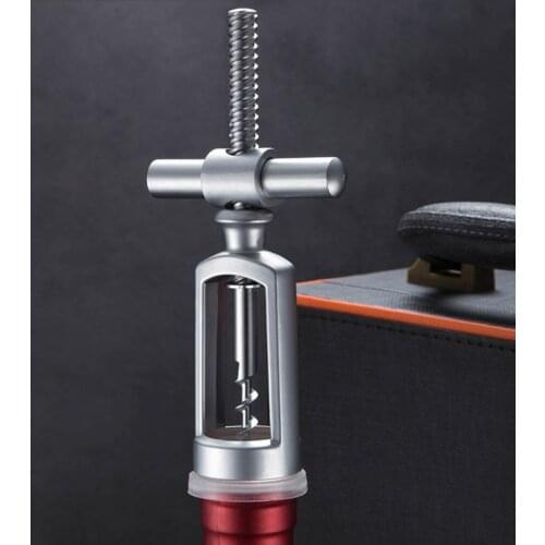 Unique Zinc Alloy Corkscrew Red Wine Bottle Opener Triangle Lock Design Cork Puller Champagne Opening Tools