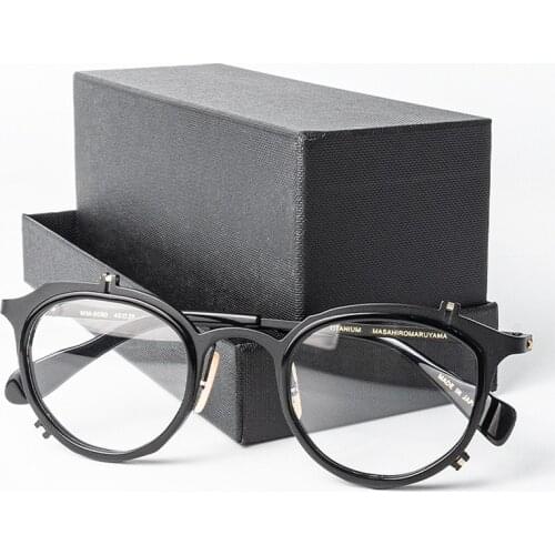 Japanese designer hand-made irregular glasses frame Maruyama Zhenghong MM0050 tide unique literary pure titanium frame