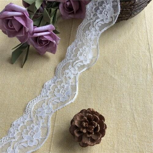 5cm s1044 Elastic Lace Fabric DIY Crafts Sewing Suppies Decoration Accessories For Garments Elastic Lace Trim