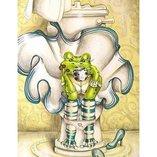 Diamond Painting Kits Embroidery diamond AB Drill Poured Glue Scalloped Edge Home Decor Wall Art Flower landscape DIY