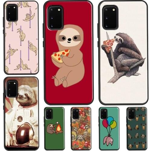 Cute Sloth Animal For Samsung Note 20 Ultra Note 10 Plus Case For Galaxy S21 S8 S9 S10 Plus S20 FE Coque