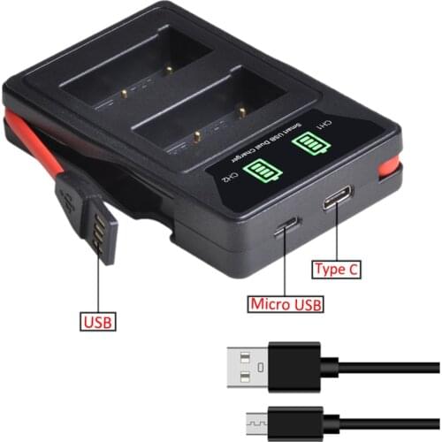 EN-EL9 EN-EL9a EN EL9 EL9a Battery Charger with USB and Type-C Port for Nikon D40 D60 D40X D5000 D3000