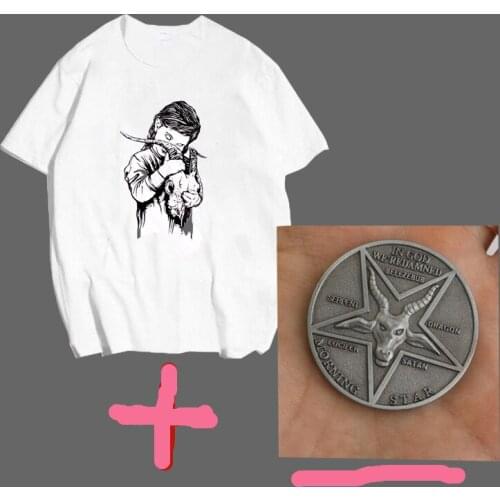 Satan T Shirt Men Women Children Lucifer Demon Death Scary Evil Satanism Grim Reaper Baphomet T-shirt Satanist T-shirt Top Tee