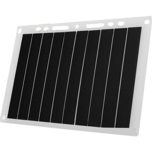 10W 6V Solar Panel Flexible Portable Solar Charging Panel USB Interface for Outdoor Camping Travel