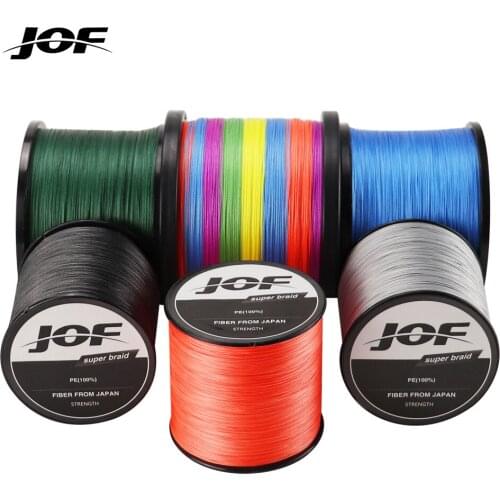 JOF Japanese Fishing Line Monofilament 8 Strands Cord Fluorocarbon Fish Rope for Saltwater 300M 500M 1000M