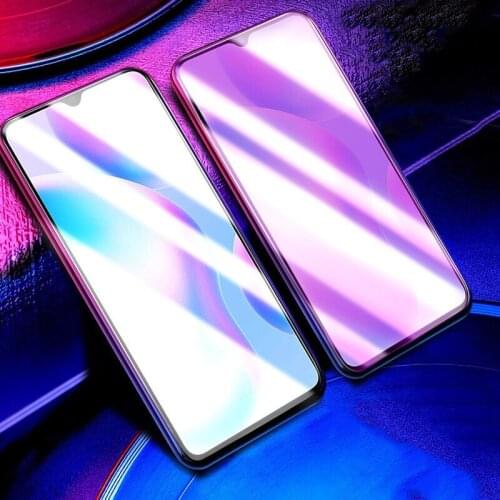 Anti Blue Matte Frosted Tempered Glass For Redmi 10 Screen Protector For Redmi 9 9T 9C 9A Anti Fingerprint Blue Protective Glass