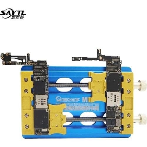 MECHANIC Dual Shaft PCB Soldering Holder for iPhone Repair Motherboard Soldering Repair Fixture for Samsung Welding Repair Tool