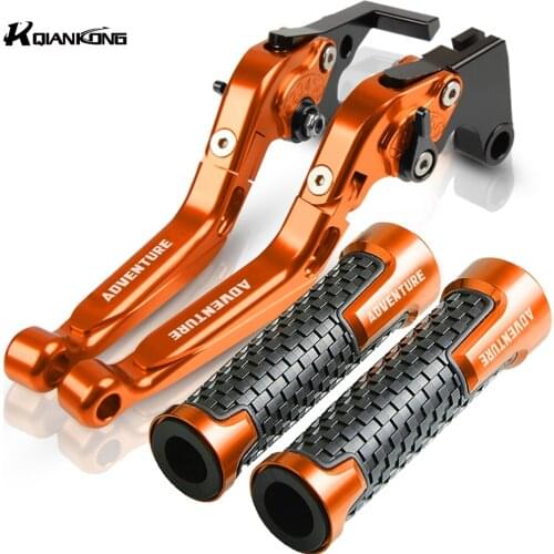 Motorcycle CNC Brake Clutch Levers Handle bar Grips Handbar For 390 690 790 990 1090 1290 AdventuRe 790AdventuRe 2011-2019