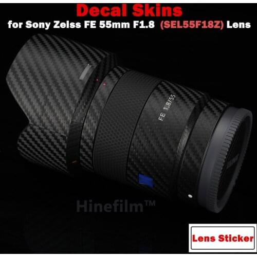 Anti-scratch Cover Film for Sony FE 55 /1.8 ZA Lens 3M Material Premium Decal Skin for FE 55mm f/1.8 ZA Lens Protector Sticker