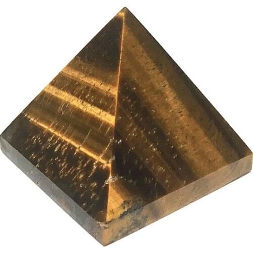 Natural Yellow Tiger Eye Pyramid Decoration Wholesale Yellow Tiger Eye Stone