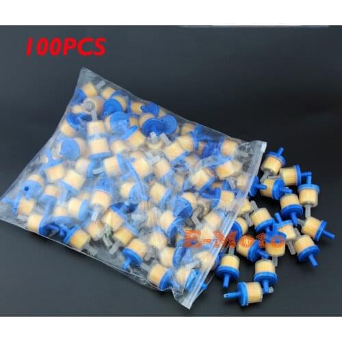 NEW 100 PCS Universal Fuel Gas Filters for Motorcycle for KART ROKETA TAOTAO Scooter Dirt Bike Pit Bike ATV Motocross E-Moto