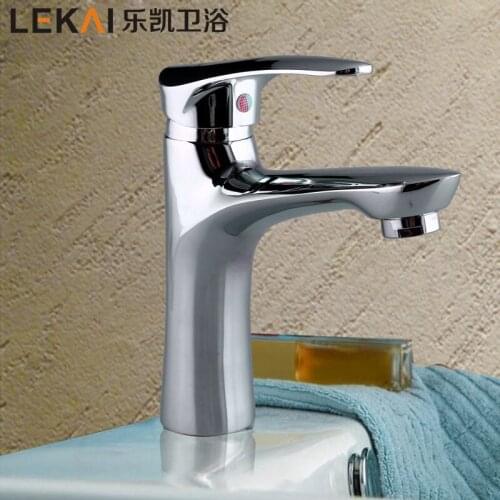 New hot and cold basin faucet lift bathroom cabinet water dragon wear high temperature wash basin faucet faucet