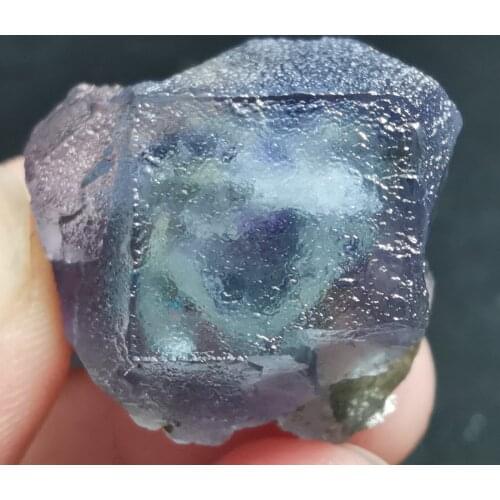 14.1gNatural rare dream purple fluorite mineral specimen stone and CRYSTAL HEALING CRYSTAL QUARTZ GEM home decoration ornaments