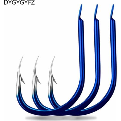 DYGYGYFZ 50pcs/lot Carbon Steel Fishing Hooks 1#-10# Jig Head Crank Barbed Hook for Soft Worm Bass Fish Tackle Fishing Hooks