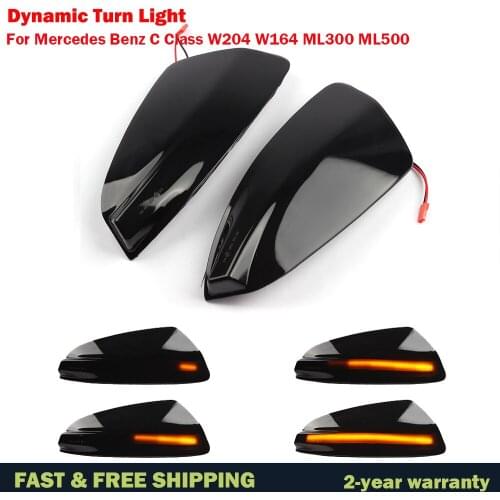 LED Dynamic Turn Signal Light Side Mirror Indicator Blinker For Mercedes Benz C Class W204 S204 07-14 Viano Vito W639 ML W164