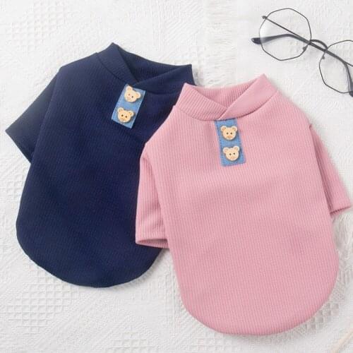 Warm Pet Dog Clothes Puppy Vest T-shirt Shirt Cute Pajamas Winter Pet Clothes Dog Clothes Bulldog Chihuahua Bottoming Shirt