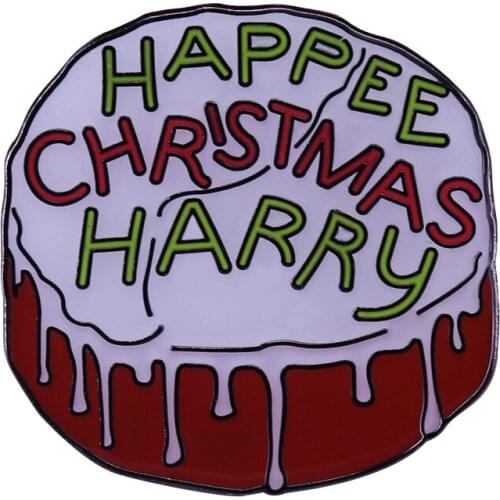 Magic Birthday Cake Enamel Pin Wish you a happy Christmas