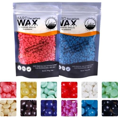 1000g/Pack Wax Beans Depilatory Removing Face Legs Arm Hair Removal Wax Unisex Waxing Bean For Depilation No Stripes