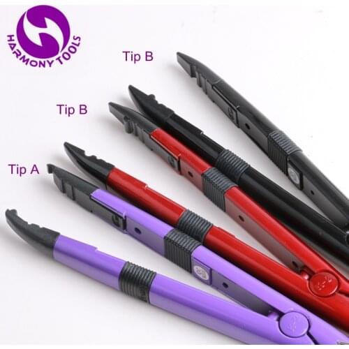 XUCHANG HARMONY 5 Pieces RED Color Heat Keratin Pre-Bonded Hair Extensions tools MINI Temperature control Hair Connector