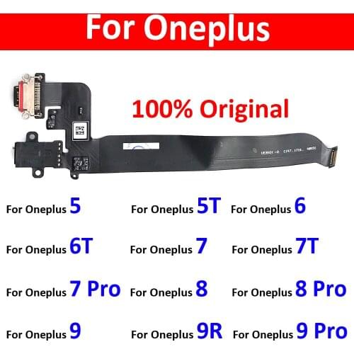 New USB Charger Dock Connector Charging Port Microphone Flex Cable For Oneplus 5 5T 6 6T 7 7T 8 Pro Replacement Parts